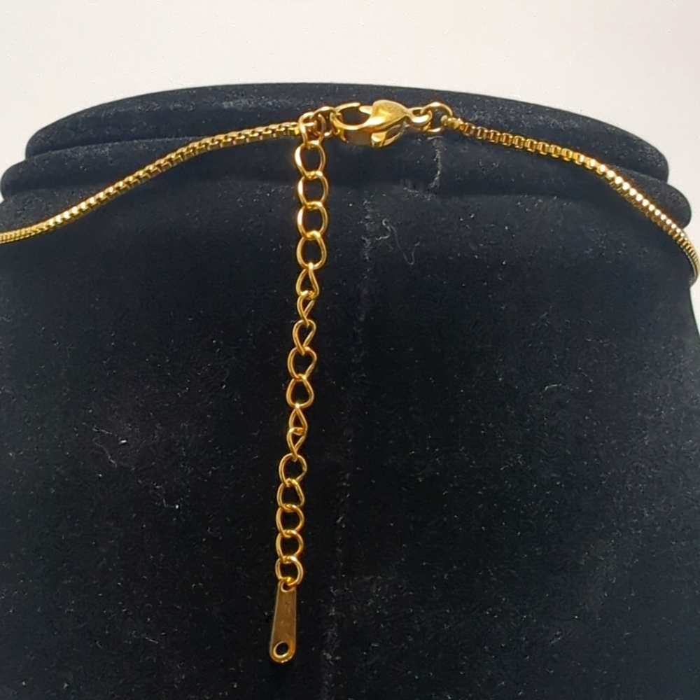 Bubble Letter Pendant "X" Initial w/Necklace Chain - Picture 6 of 7